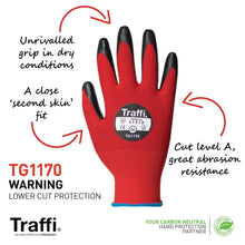 Load image into Gallery viewer, Traffi PU Dipped Gloves | Sizes 6 to 11 - 1 Pack (1 Pair)